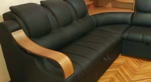 Перетяжка кожаного дивана. Тольятти